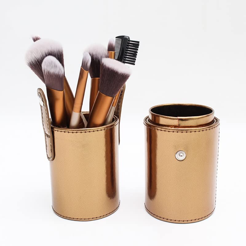 MGWYE Profissional Synthetic Makeup Brush Set com ferramenta de armazenamento de escovas Kit de ferramentas de escova