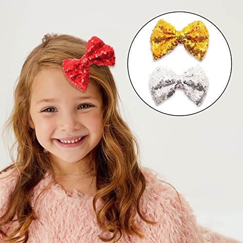 Fashion Bow Hairpin lantejas de cabelo - clipe de garra de arco | Arcos de cabelo para meninas | Clipes de cabelo de