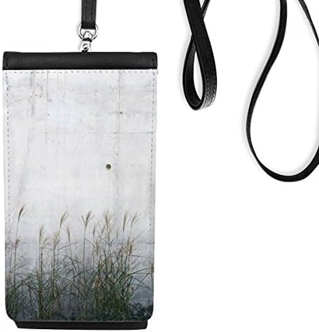 Placa de placa de metal branco preto Padrão de carteira de telefone para bolsa móvel pendurada bolsa preta bolso preto