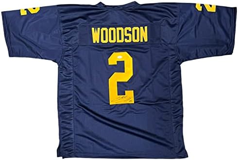 Charles Woodson Michigan Wolverines assinou autógrafos Certificados Autograph Jersey JSA