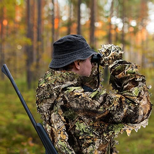Terno Ghillie, crianças e terno folhoso 3D adulto para caça, equipamentos de caça, incluindo roupas de caça, luvas de caça,