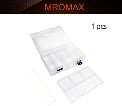 Caixa de armazenamento de componentes pp mromax, 230 x 160 x 60mm Caixas de ferramentas de contêiner de organizador de plástico para