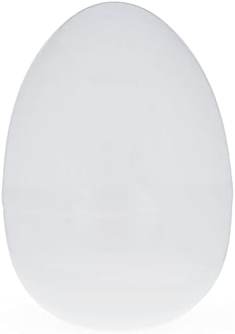 Conjunto de 2 ovos de páscoa de tamanho de plástico branco 10 polegadas