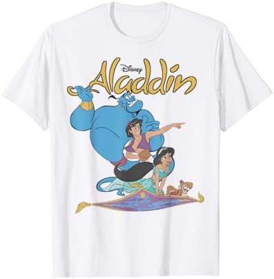 Disney Aladdin Vintage Group Shot Logo T-Shirt