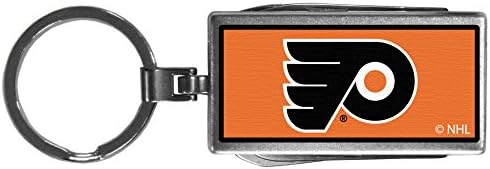 NHL Philadelphia Flyers unissex Siskiyou SportsMulti-Tool Chain, logotipo, aço, tamanho único