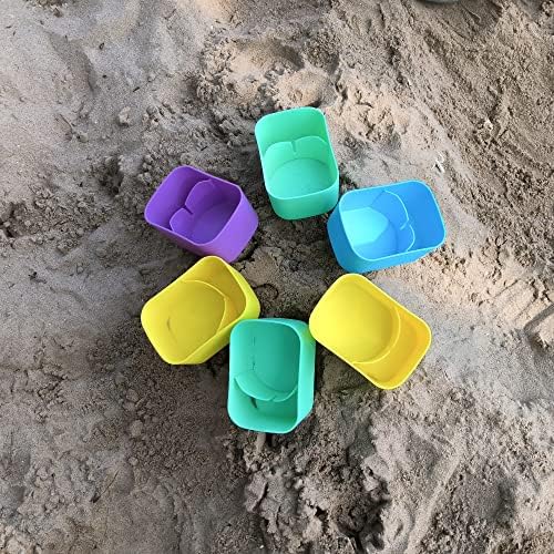 Luuzuu Beach Cup Porta com montanhas -russas de areia de praia Pockets Drink Cup para viagens de viagem de viagens Multicolor 4 Color