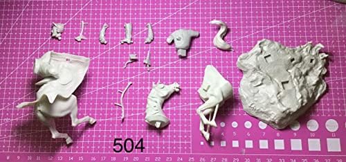 1/24 Resina Figura Modelo de Soldado Antigo kit de miniaturas de resina samurai // 4v8-3
