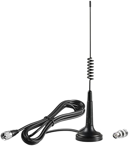 Antena de rádio CB de base magnética de 27MHz de 27MHz com conector masculino PL-259 BNC para rádio móvel/carro Cobra Midland