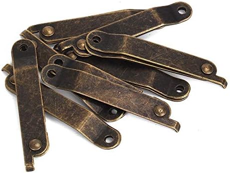 Móveis de bronze suporta suportes de dobradiça Pacote de substituição em casa de 8 | dobradiças do armário | -