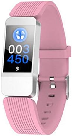 Smart Wrist Color Tela da frequência cardíaca Pressão arqueada esportiva impermeável Etapas de chamada wechat lembre