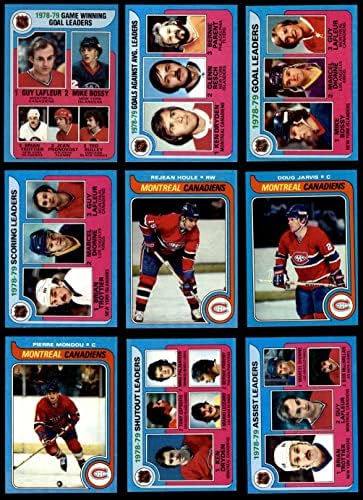 1979-80 Topps Montreal Canadiens, perto da equipe, estabeleceu o Montreal Canadiens Ex/Mt+ Canadiens
