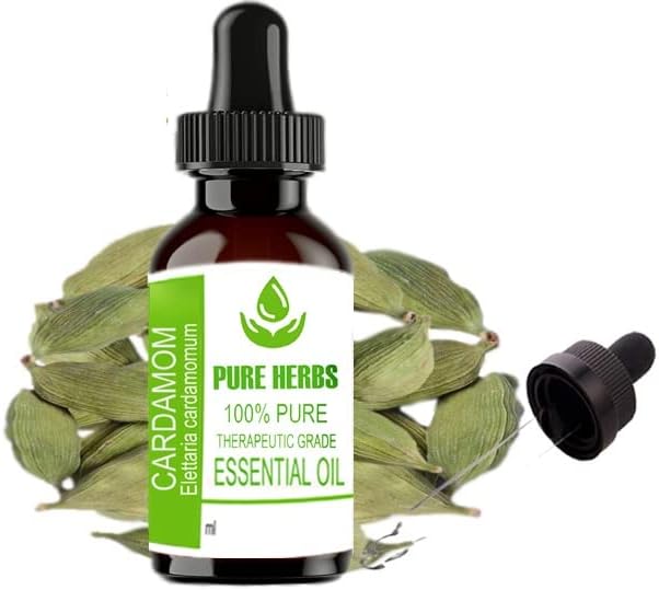 Ervas puras cardamom puro e natural terapêutico de óleo essencial 50ml