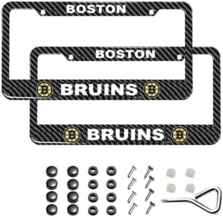 Quadro de placa compatível com Boston Bruins, fibra de carbono