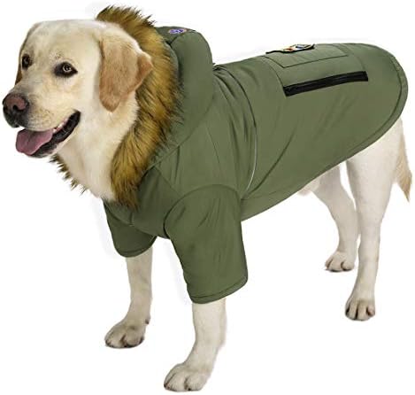 Miaododo Grande cachorro Down Jacket Coat Casaco Inverno à prova d'água, roupas de cachorro refletidas para cães grossas