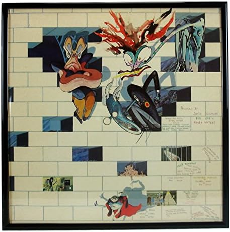 Capa de álbum emoldurada usando o Pink Floyd's - The Wall Cover Rock Music Gift