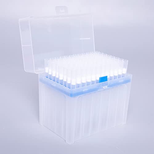 1000UL 1ML de filtro em caixa Dica de pipeta Dica transparente Experimento de pipeta Dicas de pipeta consumíveis Laboratório