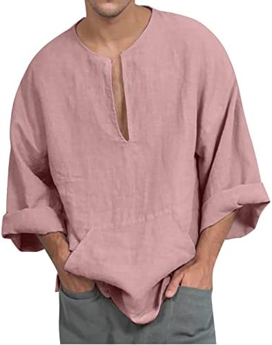 Camisas casuais masculinas para homens com decote em vasia curta camisa de manga curta de praia de verão tampo de ioga com