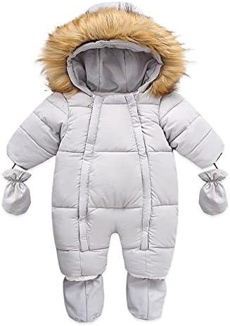 MMKNLRM Roupa de neve de neve para meninos de neve para meninas infantis de casaco com capuz Use casaco de zíper de inverno