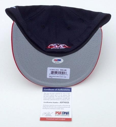 David Ortiz Red Sox assinou B.P. Big Papi New Era Baseball Hat PSA COA AD74525 - Chapéus autografados