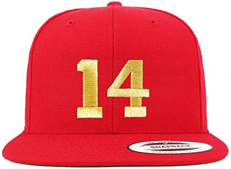 Trendy Apparel Shop número 14 Gold Thread Bill Bill Snapback Baseball Cap