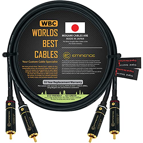 Melhores cabos do mundo 5 pés-Quad Direcional Quad alta definição de áudio Interconectar o par de cabos de cabo Made