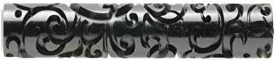 Kor Tools 5 cm rolo de textura acrílica para polímero precioso metal e argila de porcelana
