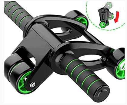 Roda do rolo PDGJG com joelheira - Máquina de rolos de exercícios de exercícios abdominal de cor de roda dupla com