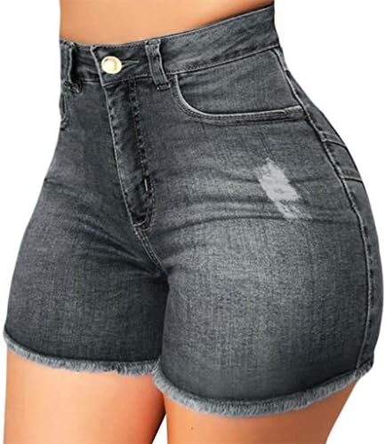 Calça para mulheres jeans altas cintura feminino correndo shorts short shorts jeans calças de jeans slim de jeans