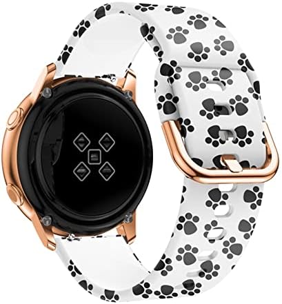 Bandkit 18mm Silicone Printing Watchband Strap para Garmin Vivoactive 4s/Vivomove 3s/Venu 2s Smart Watch Bracelet Wrist Band