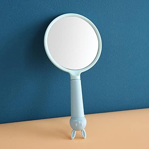 Na alça de desenho de desenho de espelho cosmético da nA que segura a beleza pequena espelho redondo portátil, segurando espelho