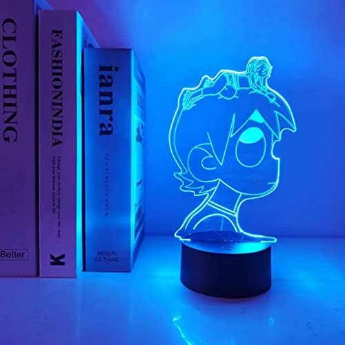 3D Night Light Led Lamp Anime Lights Sensor Alternação Remota Controlista Trabalho Decoração do quarto Presente Decoração