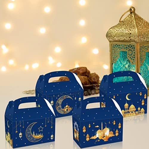 Caixas de bolo Kuyyfds, caixas de presente de Eid Mubarak Caixas de tratamento do Ramadã
