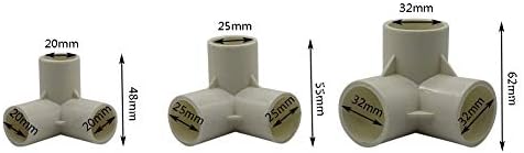 Acessórios de mangueira à prova de vazamento 1pc PVC camisetas tridimensionais Diâmetro interno 20 mm, 25mm, 32mm PVC Pipe Achado