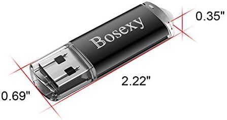 USB Flash Drive 4 GB Bosexy Phole Drives 10 pacote USB 2.0 Memory Stick Bulk com indicador LED preto