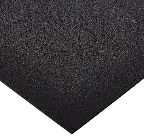 Folha de ABS, grau de utilidade, haricell, preto, 1/4 de espessura, 18 W x 36 l