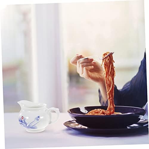 Bestonzon e curativos chineses lidam com café com caldo de leite para creme de prato Cerâmica Gravey com barcos azuis Mel Contêiner