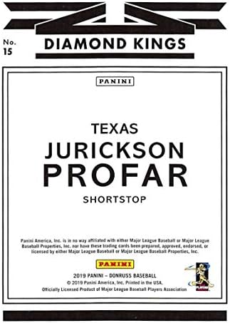 2019 Donruss Baseball 15 Jurickson Profar Texas Rangers Diamond King Panini Trading Card