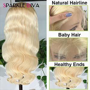 Destaque ombre Lace Front Wigs Human Human Colored 4/27 Wave Body onda ombre brasileiro Blonde Human Hair Wigs para Mulheres Negras