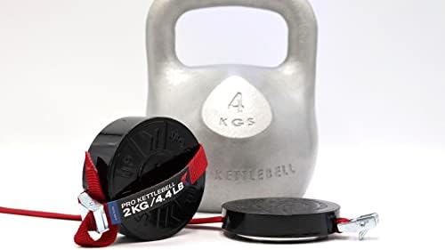 Placa de peso de lascas magnéticas - 2kg/4,4lb - para tornar seu kettlebell, haltere, barra, clube, maça e mais equipamentos