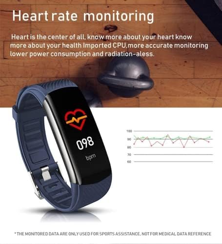 Rastreador de fitness de relógio inteligente com temperatura corporal termômetro de oxigênio no sangue Freqüência cardíaca Monitor de