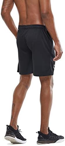 G gradual masculino de 7 Execução de shorts de ginástica rápida seco seco com bolsos com zíper