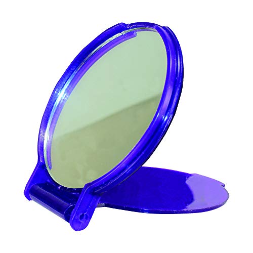 Espelho redondo, espelho versátil portátil para a bolsa, bolsa ou bolsa de cosméticos, ótima para criar 12 anos, rosa variado