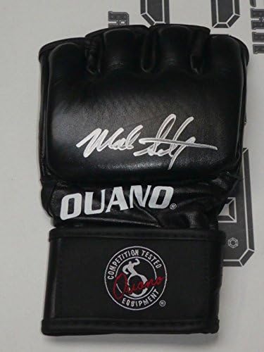 Mark Schultz assinou o oficial OUano MMA Fight Glove Bas Beckett Coa UFC Autograf - Recedas de luta livre autografadas,