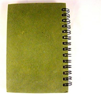 Sarvam Made de papel notebook de bolso de papel 30 páginas Diário de bolso artesanal com tamanho de encadernação em espiral 5,5