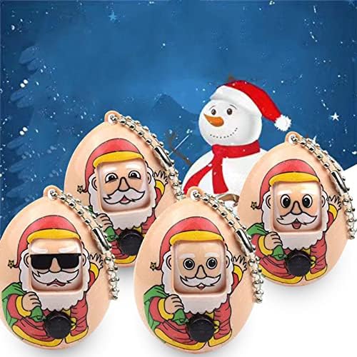 Larland de Natal com os ovos de natal do Papai Noel Snow, trocando de adivinhação de pingente de âmbito de chaves de expressão