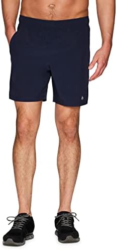 Shorts de ginástica de ginástica do RBX 7 de secagem rápida com shorts de corrida com bolsos atléticos fit x dri wicking shorts de
