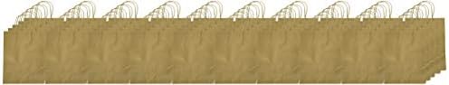 8 x4.75 x10 50 pcs- Brown Kraft Sacos de papel sacos de compras sacolas sacos de varejo sacos de artesanato bolsa natural