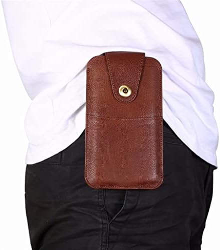 KFJBX Genuine Leather Phone Clipe Caixa Caixa da cintura Caixa de telefone com zíper da bolsa de cartolina de cartão