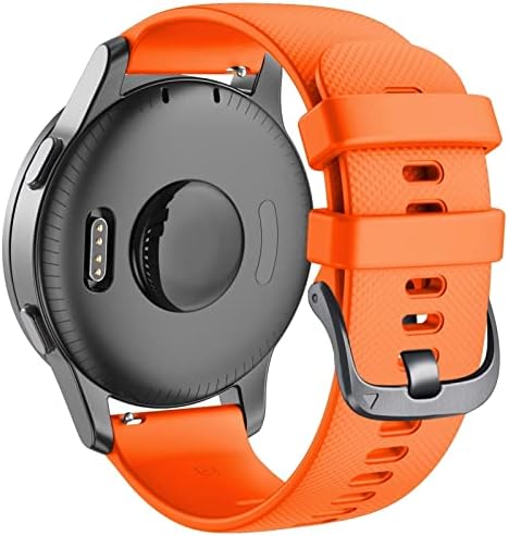 SERDAS 22mm Sport Silicone Watch Band Strap for Garmin Active/ Venu 2/ Vivoactive 4/ Forerunner 745 Pulseira de substituição