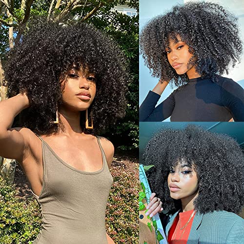 Cabelo Aisi Black Afro Curly Wig para mulheres negras enlameadas de cabelos curtos curtos perucas de glugues de perucas